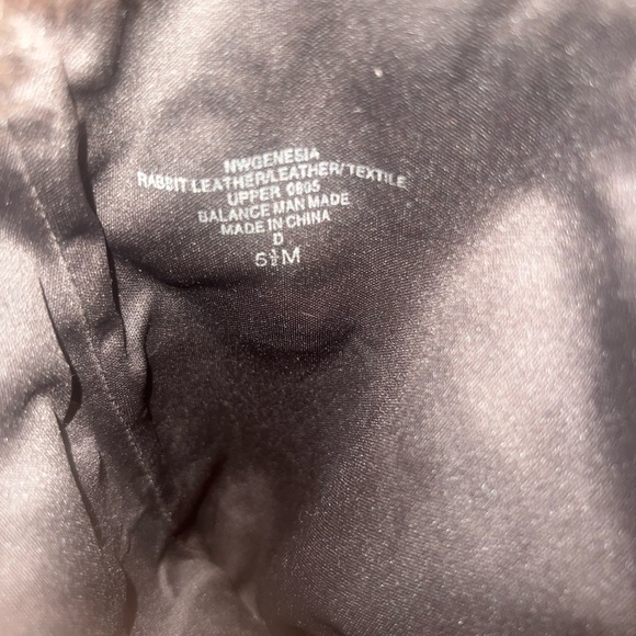 Nine West Rabbit fur leather snow boots size 5.5M - Picture 7 of 12